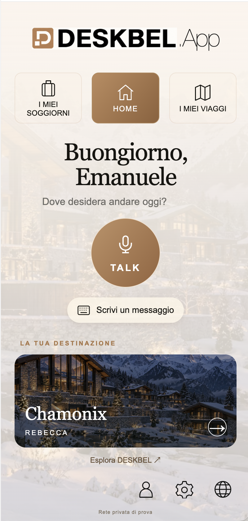DESKBEL.App — home